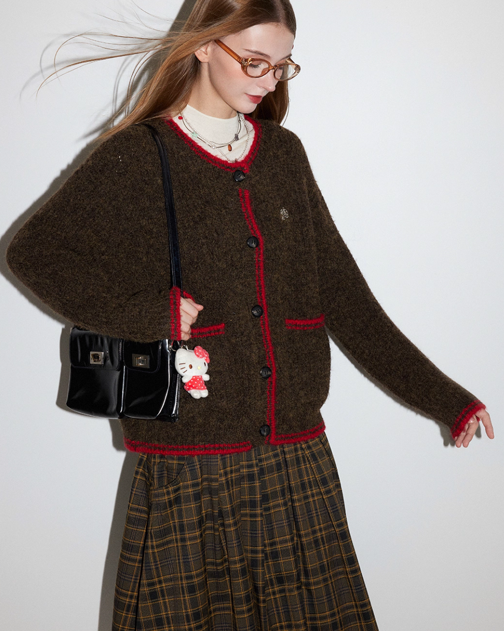 Round Neck Knit Cardigan MDB0011