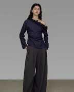 Lace Collar Off-Shoulder Top UNS0021