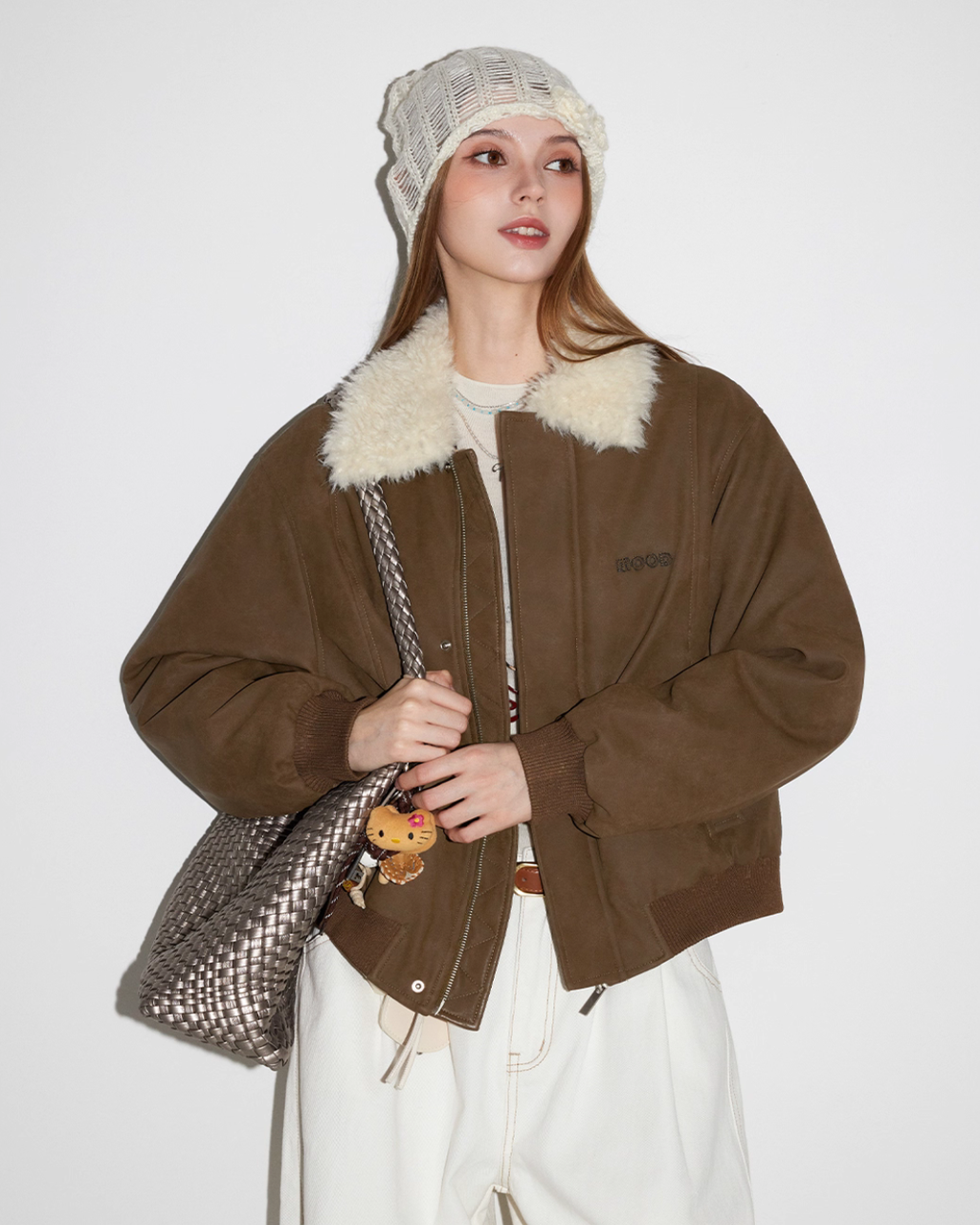 Fur Collar Mouton Blouson MDB0009