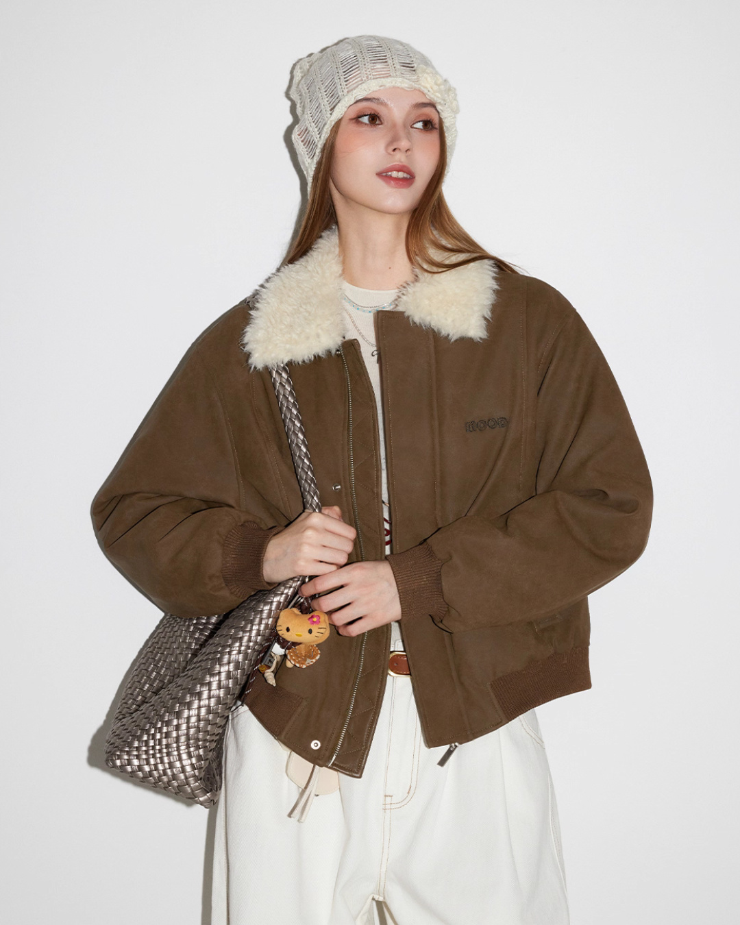 Fur Collar Mouton Blouson MDB0009