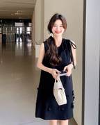 Flower Motif Sleeveless Dress QAZ0098