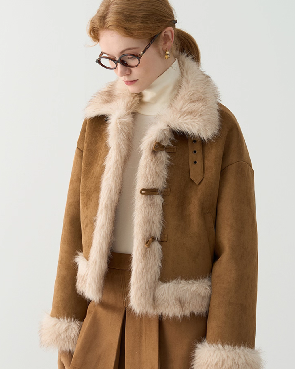 Faux Mouton Jacket JIU0010