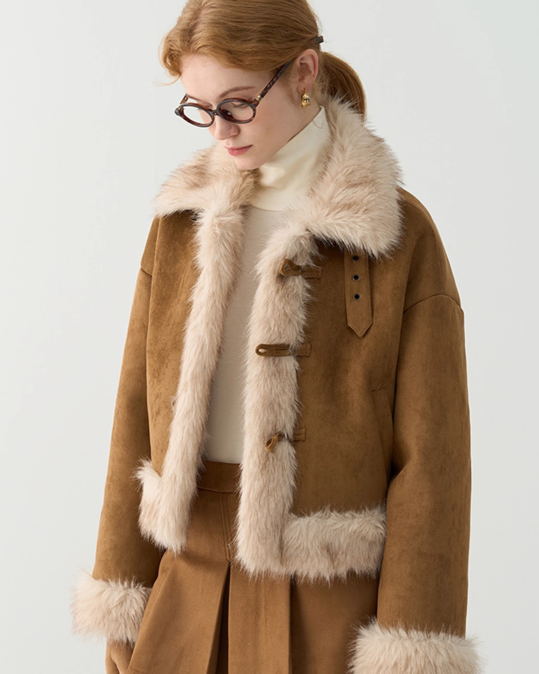 Faux Mouton Jacket JIU0010