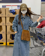 Vintage Denim Shirt Dress QAZ0062