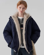 Fur Collar Hood Jacket JIU0031