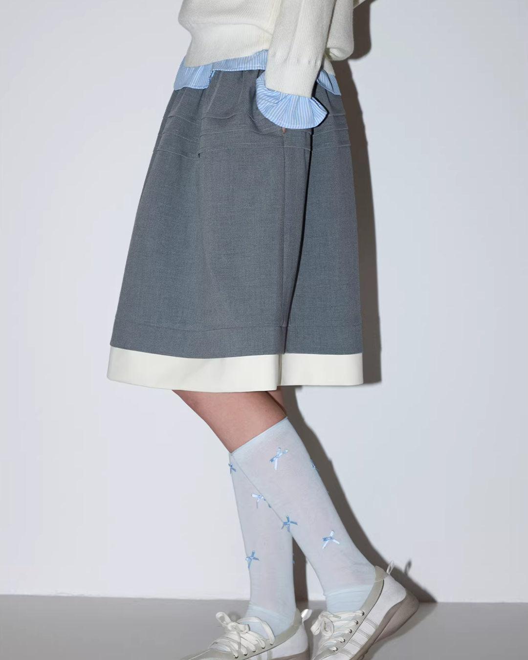 Waist Color-Block Design Skirt MDB0031