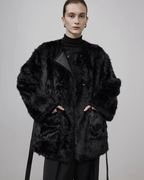 Fur Mid-Length Coat UNS0003