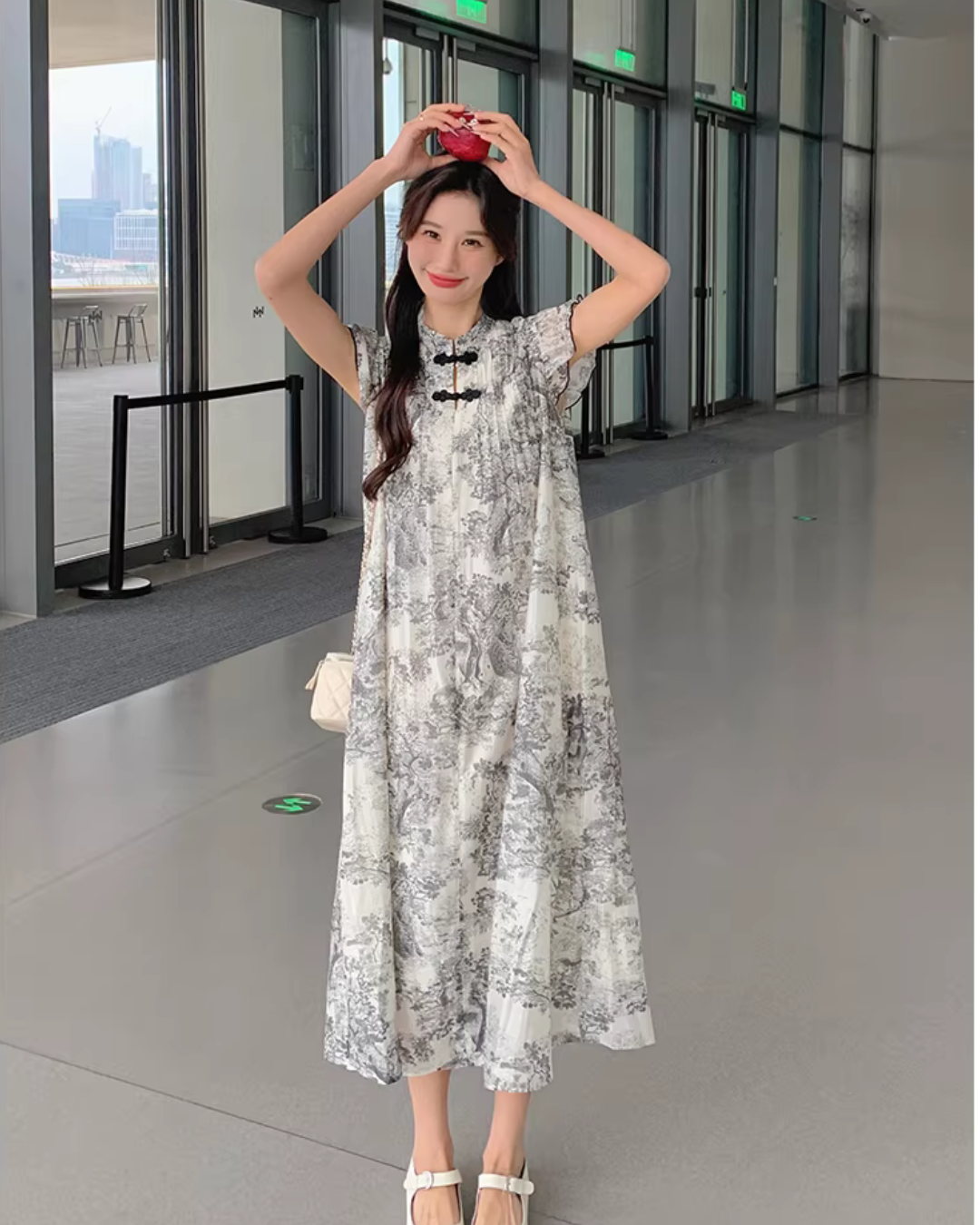 Ink Wash China Dress QAZ0074