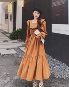 Retro Tiered Design Dress QAZ0057
