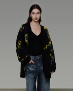 Retro Pattern Knit Cardigan UNS0038