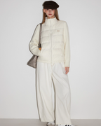 Stand Collar Knit Down Jacket MDB0015