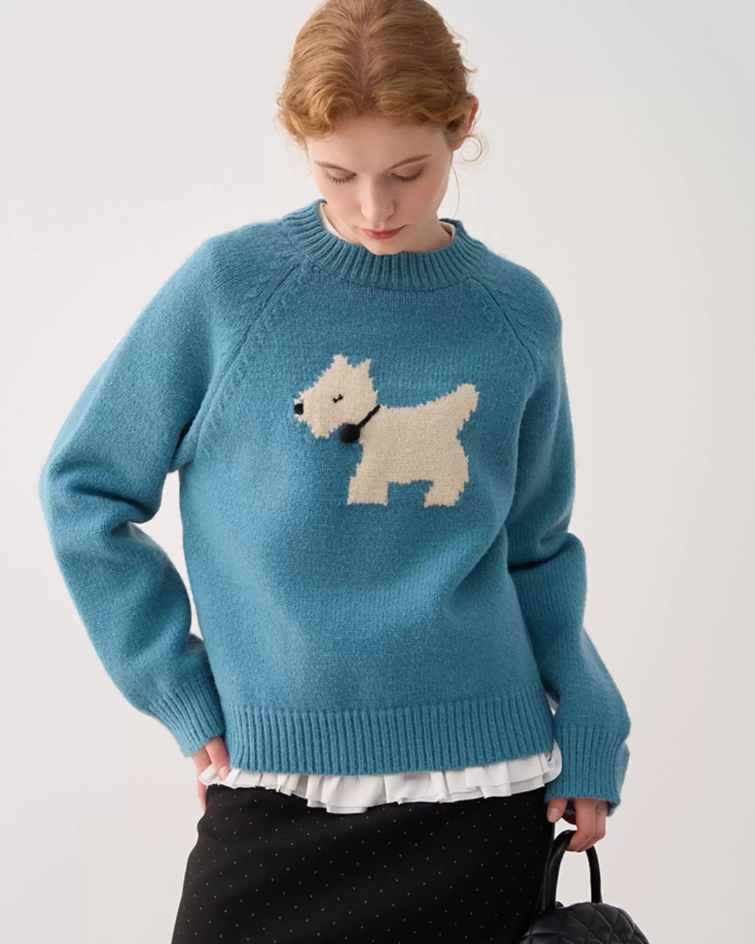 Dock Embroidery Knit TopJIU0024