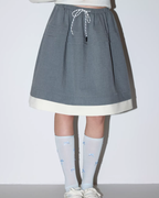 Waist Color-Block Design Skirt MDB0031