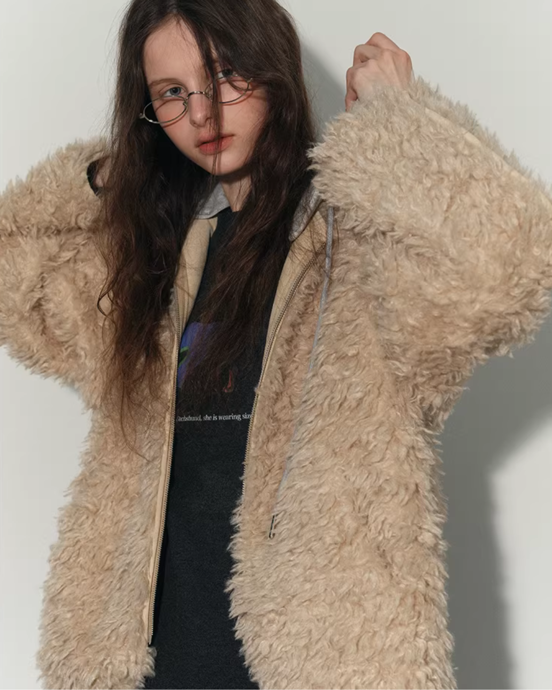 Poodle Hooded Jacket RLZ0002