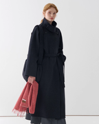 Stand Collar Long Coat JIU0006