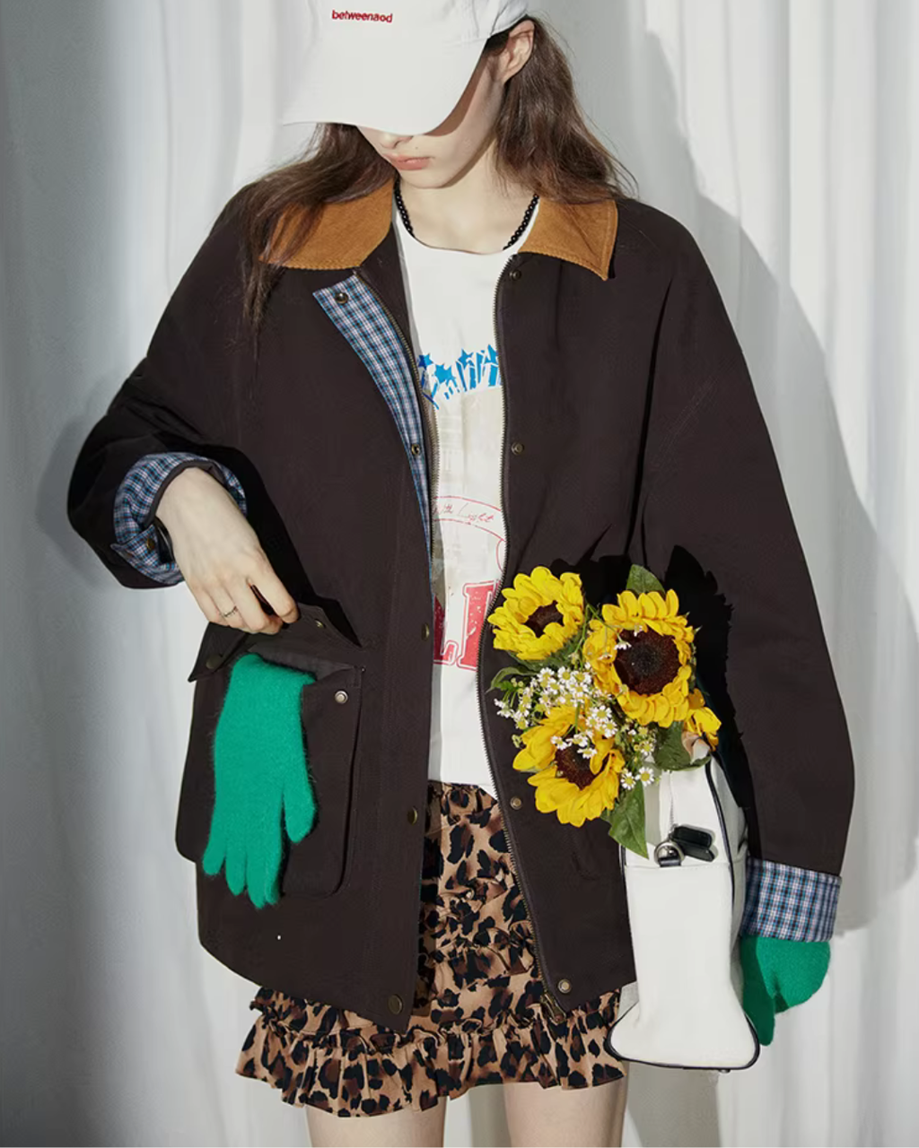 Plaid Patchwork Loose Jacket RLZ0011