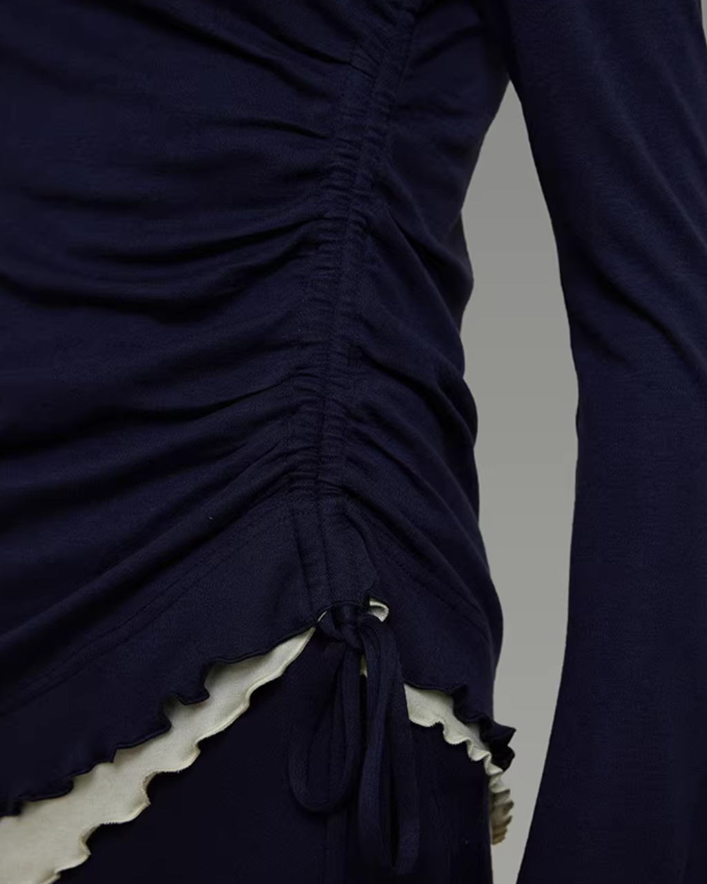 One-Shoulder Knit Top / Casual Pants / Draped Skirt UNS0023