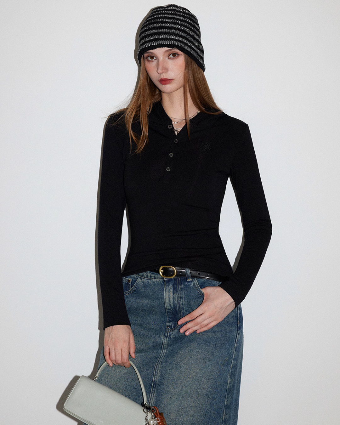 Half-Button Tight Top MDB0018