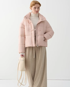 Stand Collar Pastel Down Jacket JIU0022