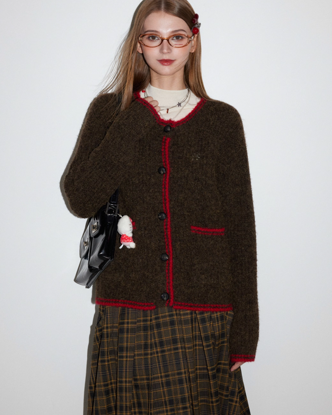 Round Neck Knit Cardigan MDB0011