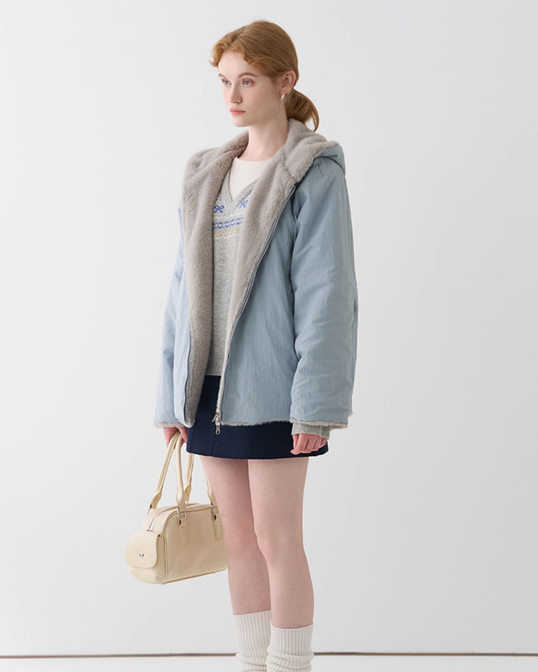 Reversible Hooded Casual Jacket JIU0007