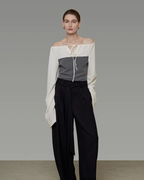 V-Neck Versatile Stylish Top UNS0033