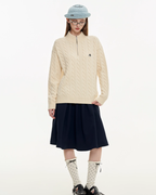 Half-Zip Knit Top MDB0022