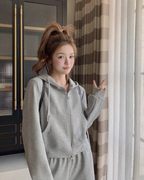 Zip-Up Hoodie / Sweatpants QAZ0044