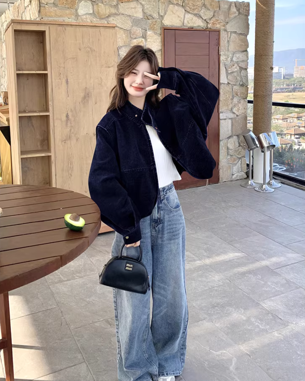 Vintage Washed Denim Jacket QAZ0071