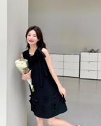 Flower Motif Sleeveless Dress QAZ0098