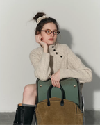 Asymmetrical Loose Cable Knit RLZ0018