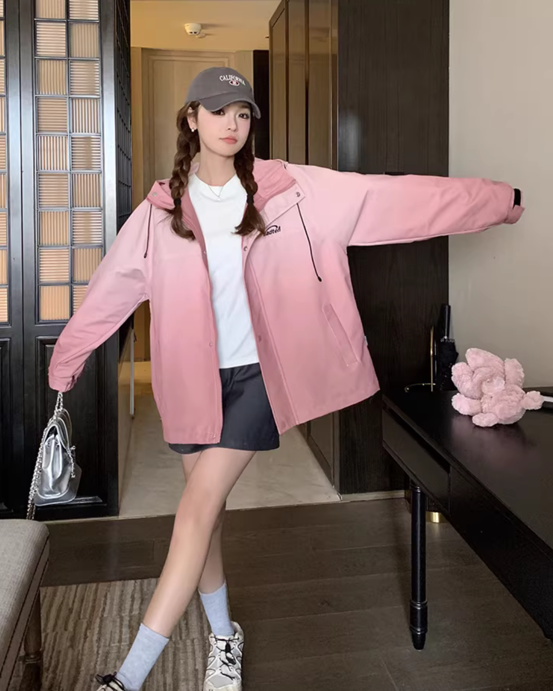 Pink Gradient Windbreaker QAZ0022