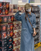 Vintage Denim Shirt Dress QAZ0062