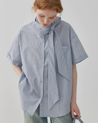 Bow Tie Striped Shirt JIU0016
