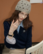 Shirt-Layered Style Knit Top RLZ0008