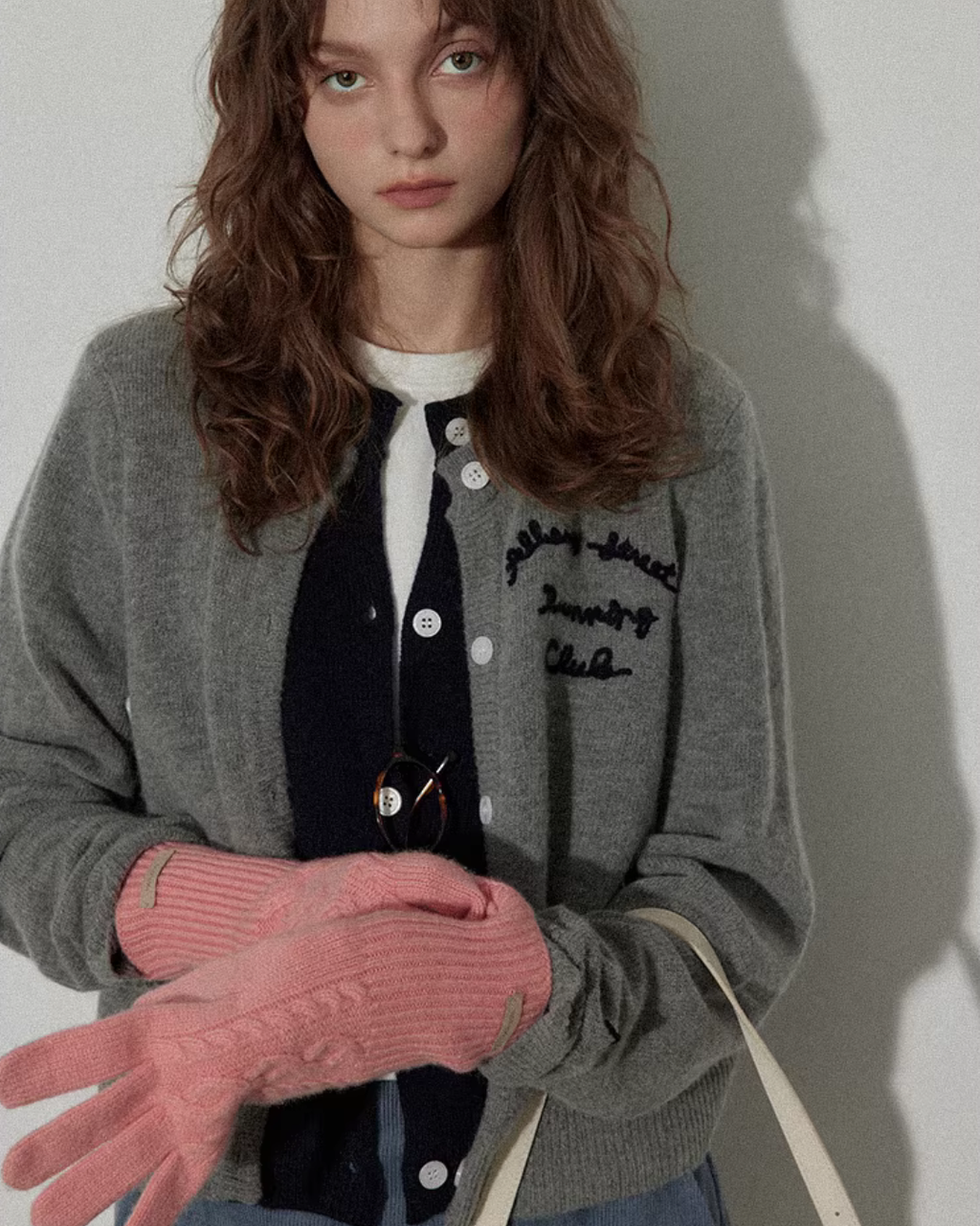 Layered-Style Knit Cardigan RLZ0020