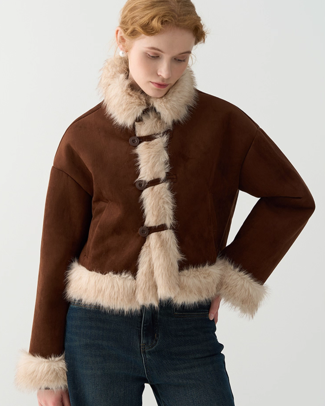 Faux Mouton Jacket JIU0010