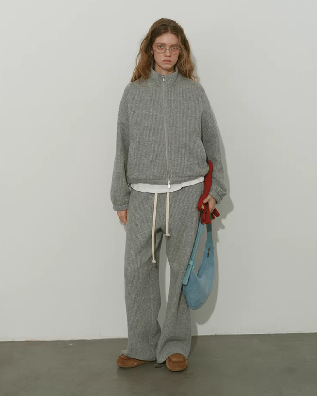 Loose Double-Zip Jacket / Wide Pants RLZ0019