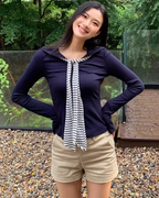 Ribbon Slim-Fit Top UNS0028