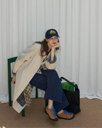 Retro Blue Wide Denim Pants RLZ0009