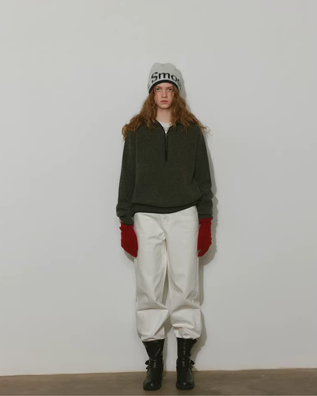 Half-Zip Hooded Knit RLZ0003