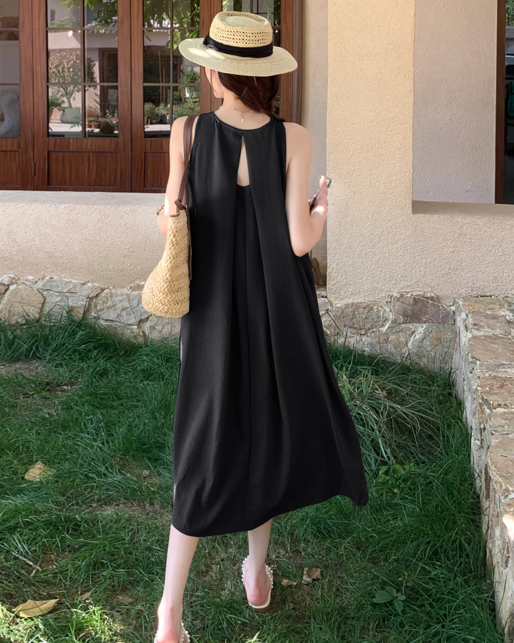 Sleeveless Long Dress QAZ0095