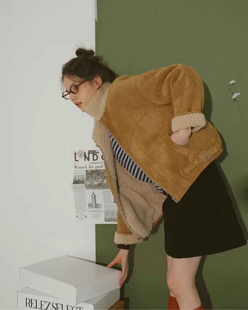 Boa Mouton Coat RLZ0004