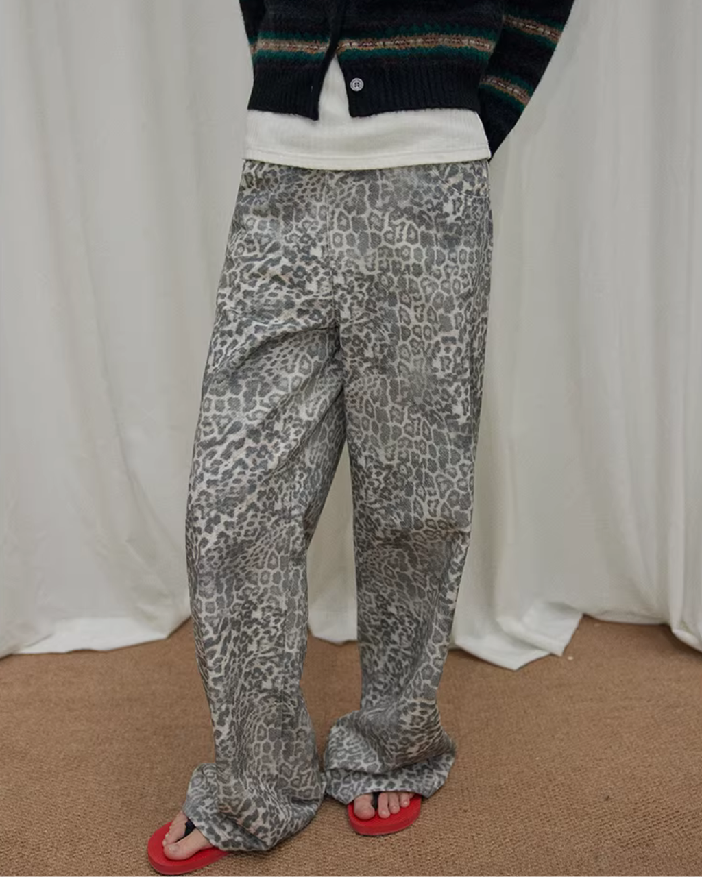 Leopard Wide Pants RLZ0010