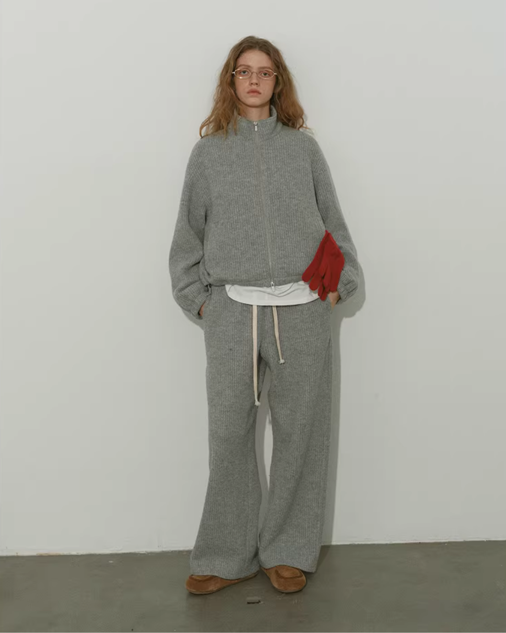 Loose Double-Zip Jacket / Wide Pants RLZ0019