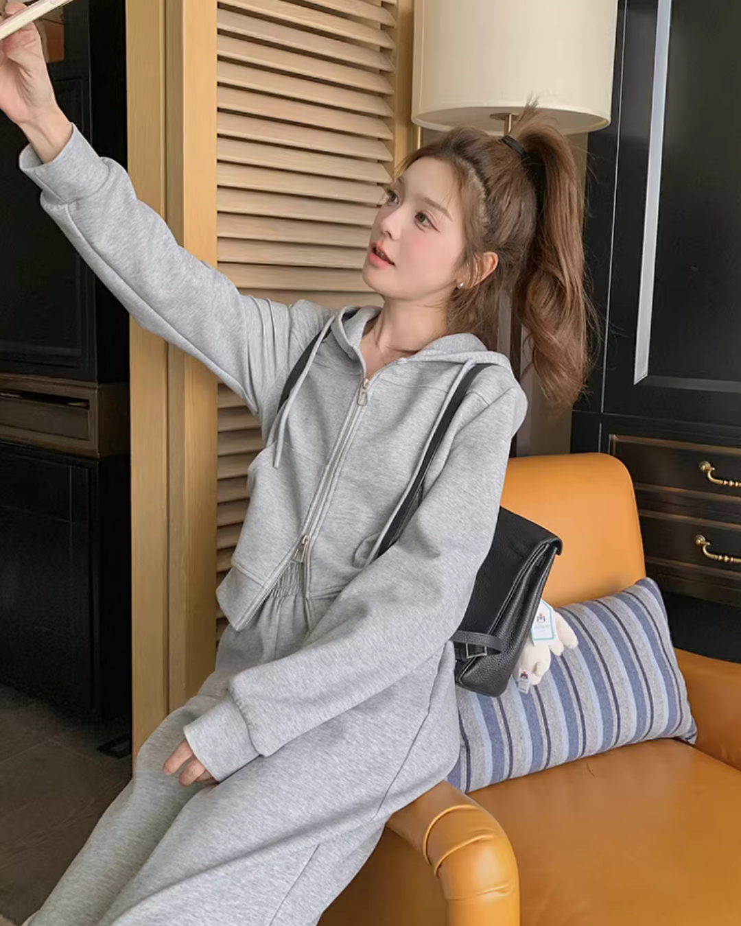 Zip-Up Hoodie / Sweatpants QAZ0044