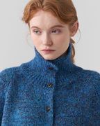 Stand Collar Knit Cardigan JIU0001