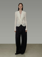 Cross Neck Knit Top UNS0031