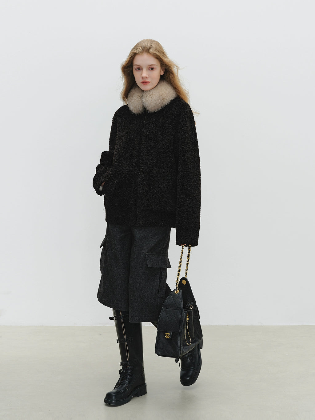 Fur Collar Fluffy Jacket BBG0004