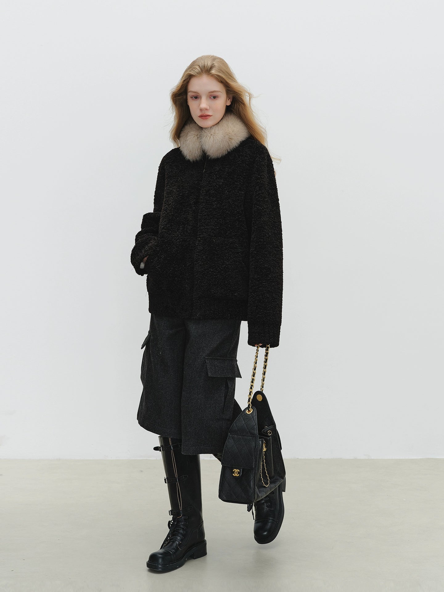 Fur Collar Fluffy Jacket BBG0004